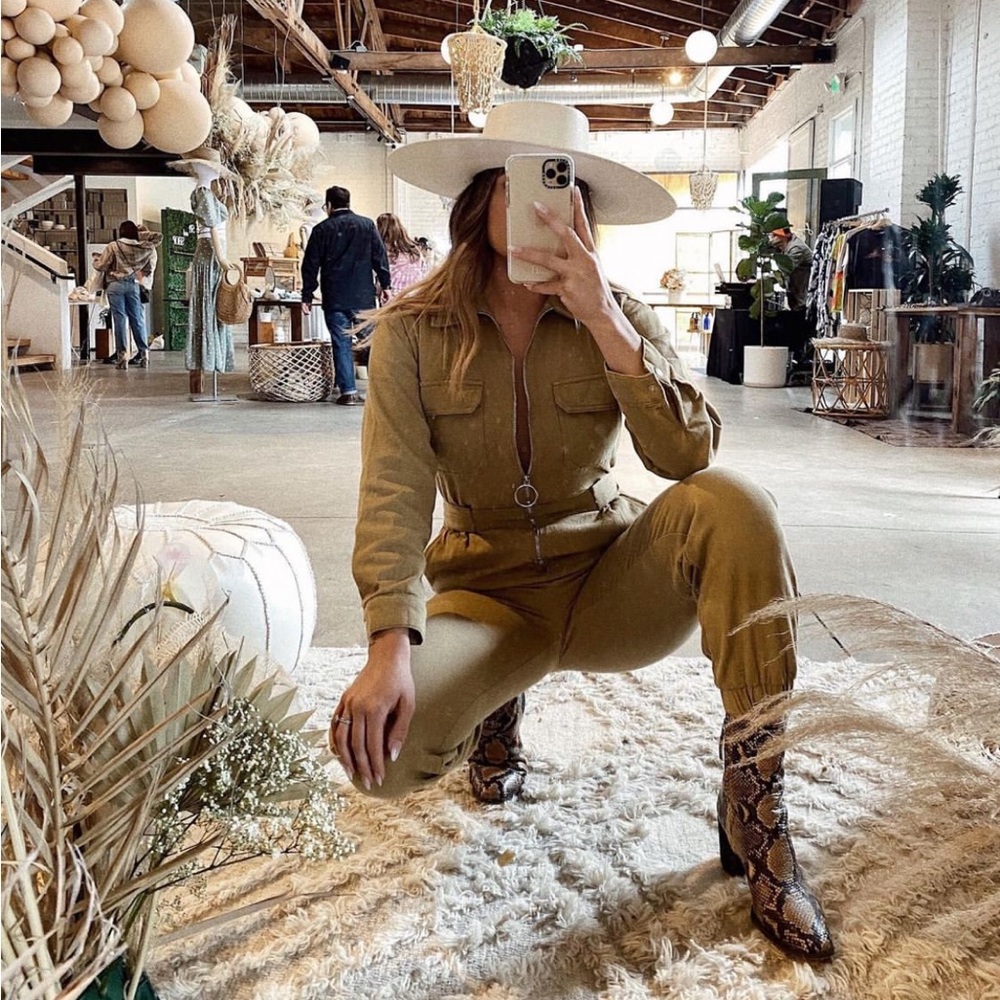 Starlow Tan Jumpsuit (Small)
